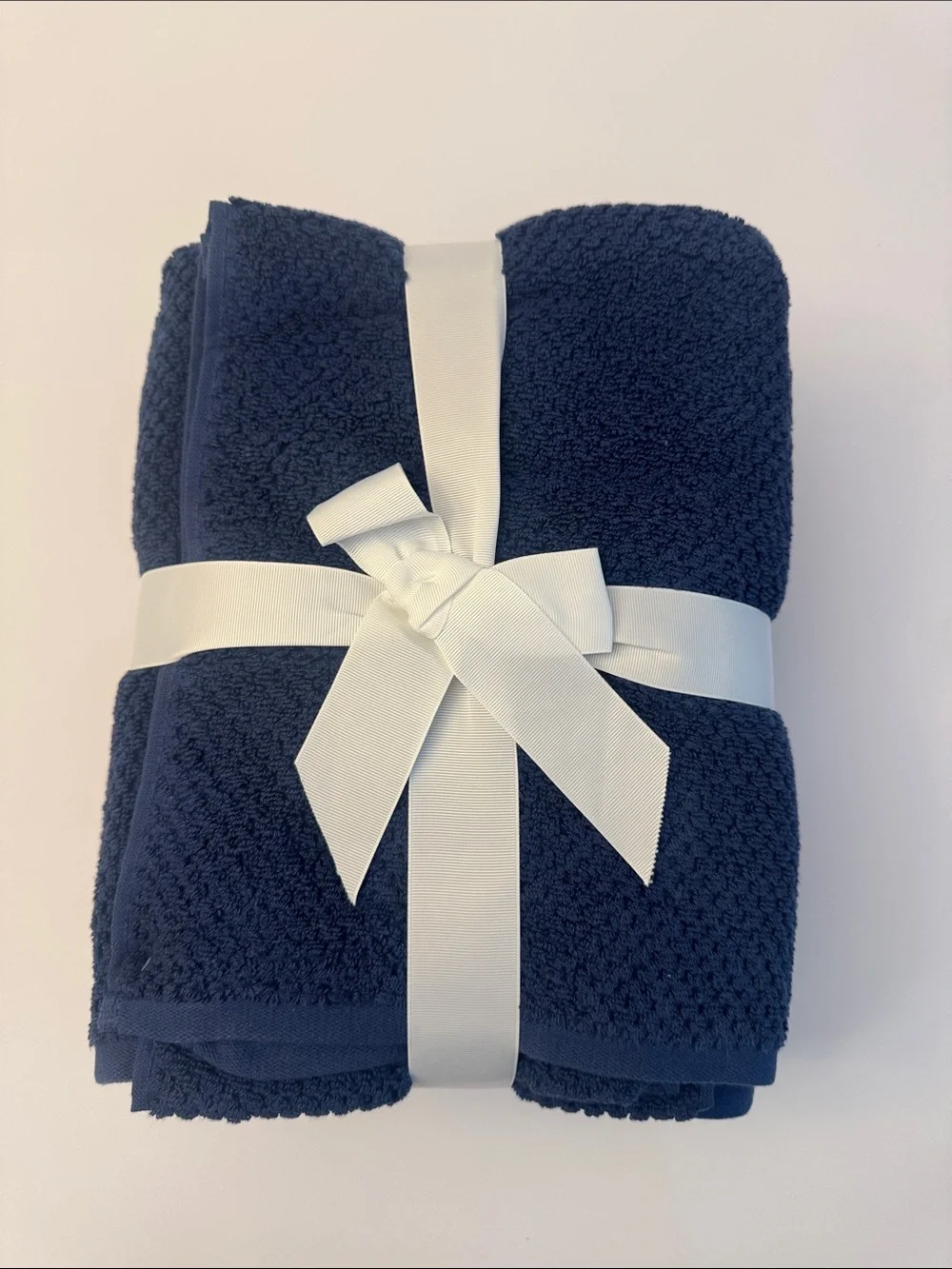 6pc TRULY LOU 100% Cotton Bath Towel Set - Bundle - Estate Blue